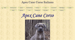 Desktop Screenshot of apexcanecorso.com