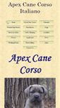 Mobile Screenshot of apexcanecorso.com