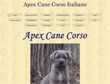 Tablet Screenshot of apexcanecorso.com